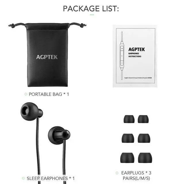 Alt view image 7 of 7 - Sleep Earbuds, in-Ear Earphones for Sleeping with 3 Sizes