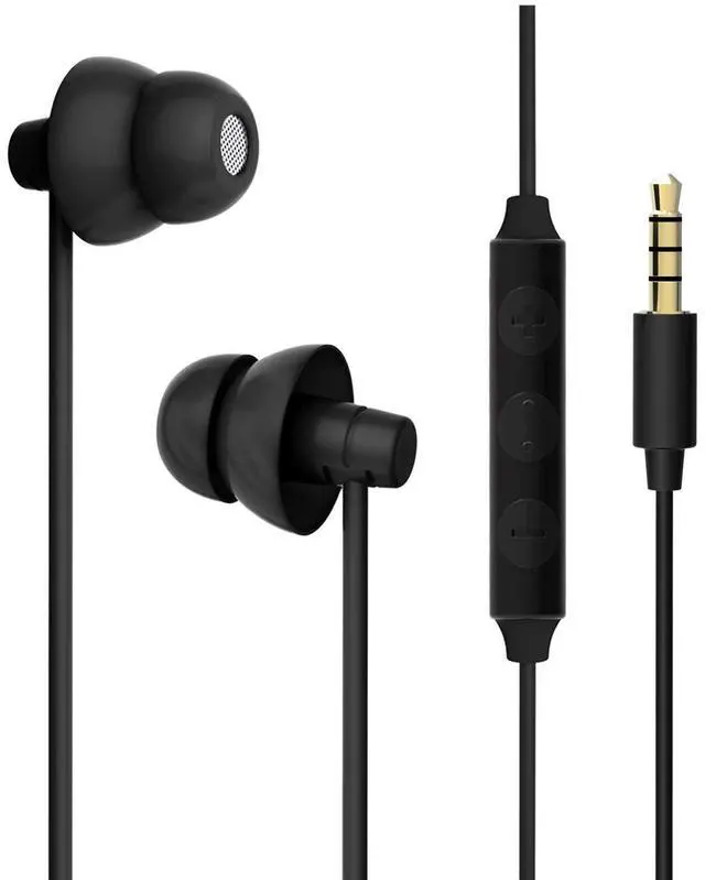 Main image of Sleep Earbuds, Ultra-Soft Comfortable Noise Isolating Earplugs Workout Headphones in-Ear Earphones w/Mic & Volume Control - Perfect for Side Sleeper Air Travel, Meditation & Insomnia