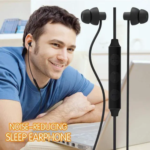 Alt view image 7 of 7 - Sleep Earbuds, Ultra-Soft Comfortable Noise Isolating Earplugs Workout Headphones in-Ear Earphones w/Mic & Volume Control - Perfect for Side Sleeper Air Travel, Meditation & Insomnia