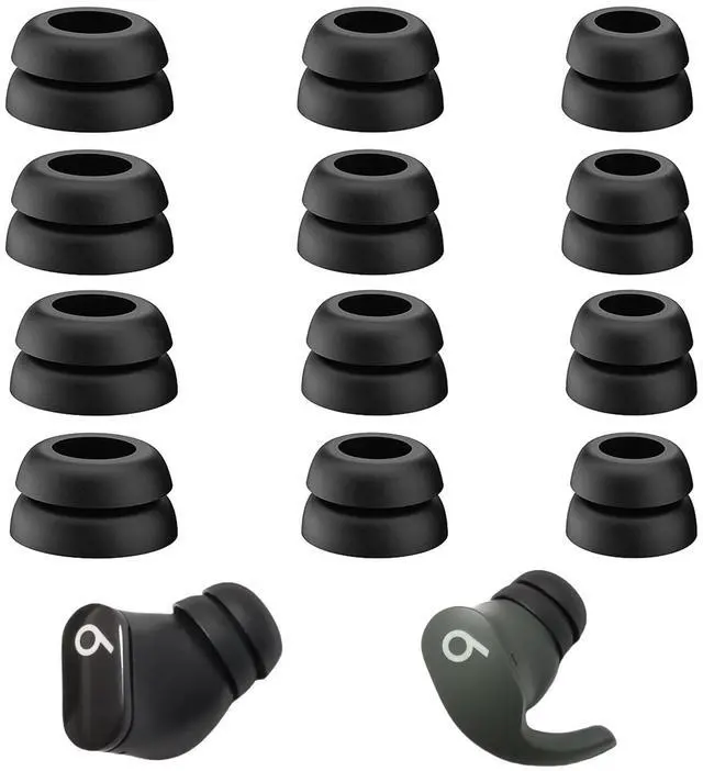 Main image of Double Flange Ear Tips for Beats Earbuds Anti-Slip Replacement Tips