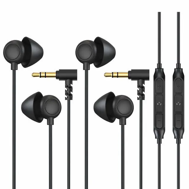 Main image of Sleep Earbuds, 2 Pairs Soft Comfortable in-Ear Earphones with Mic-Low Profile Noise Reduction Headphones for Sleeping on Side, Yoga, Travel