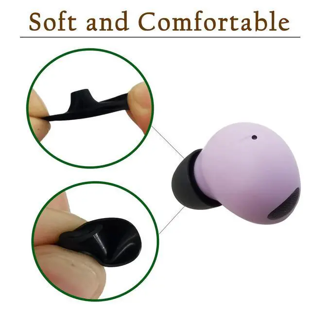 Alt view image 3 of 5 - Silicone Replacement Ear Tips for Samsung Galaxy Buds 2 Pro, Ultra Soft