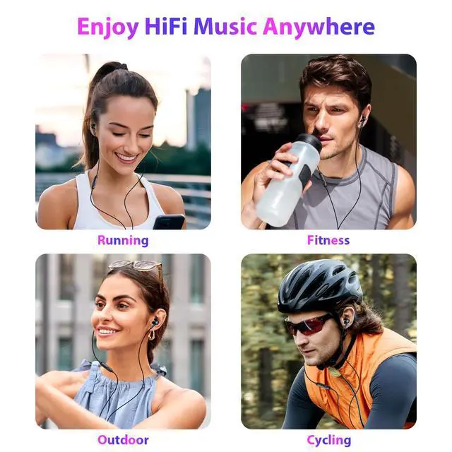 Alt view image 7 of 7 - 3.5mm Wired Earbuds Sport in-Ear Headphones Mute Mic Stereo Bass