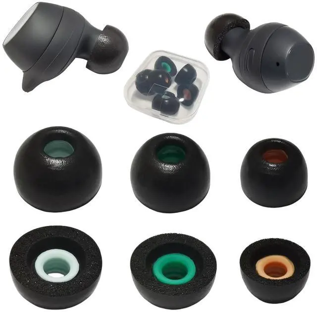 Main image of Memory Foam Tips for Galaxy Buds FE/Buds+ / Buds 2 Replacement Ear Tips