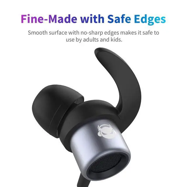 Alt view image 6 of 7 - Noise Cancelling Headphones Wired Earbuds with Microphone