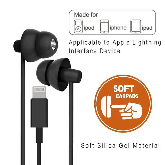 Alt view image 2 of 4 - Lightning Wired Sleep Earphones