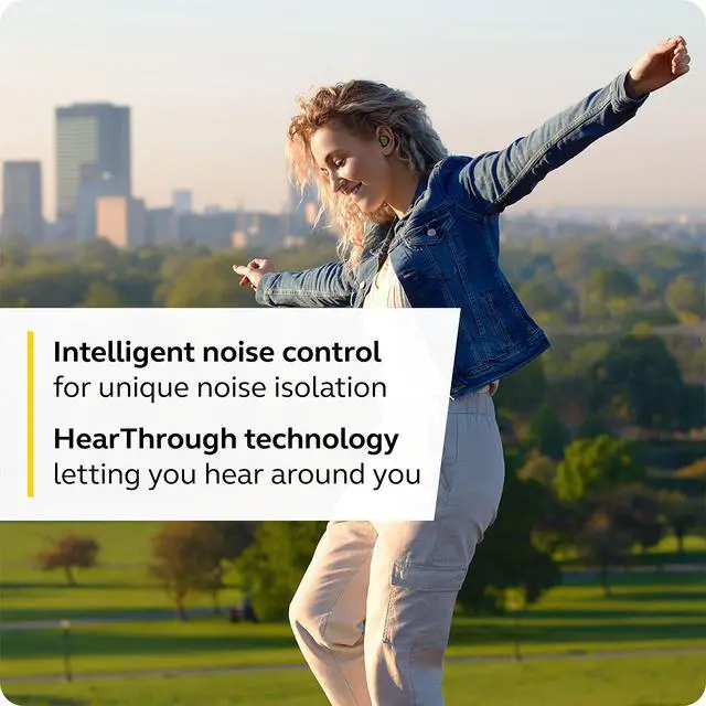 Alt view image 3 of 5 - Elite 3 in Ear Wireless Bluetooth Earbuds Noise Isolating True Wireless Buds with 4 Built-in Microphones for Clear Calls, Rich Bass, Customizable Sound, and Mono Mode - Navy