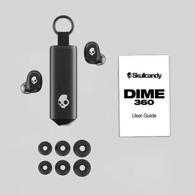 Alt view image 7 of 7 - Dime 360 Wireless Earbuds with Clip-Anywhere Case - True Black