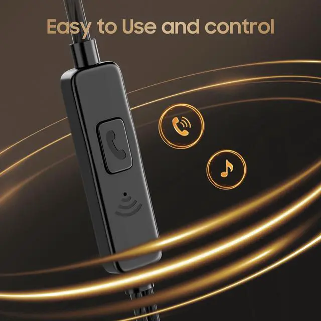 Alt view image 5 of 7 - USB-C Earbuds 3-Pack Wired Mic Noise-Isolating Heavy Bass Stereo