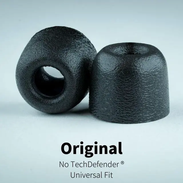 Alt view image 2 of 6 - 500 Core Series Memory Foam Replacement IEM Ear Tips, Black (S/M/L)