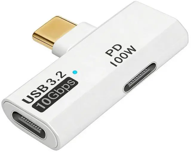 Main image of USB C Splitter 2 in 1 Adapter, 100W PD Fast Charging & 10Gbps Data Transfer
