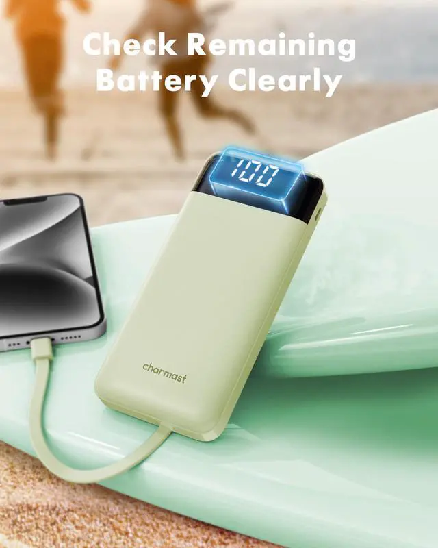 Alt view image 7 of 7 - Portable Charger with Built-in Cables X 4, Portable Phone Charger
