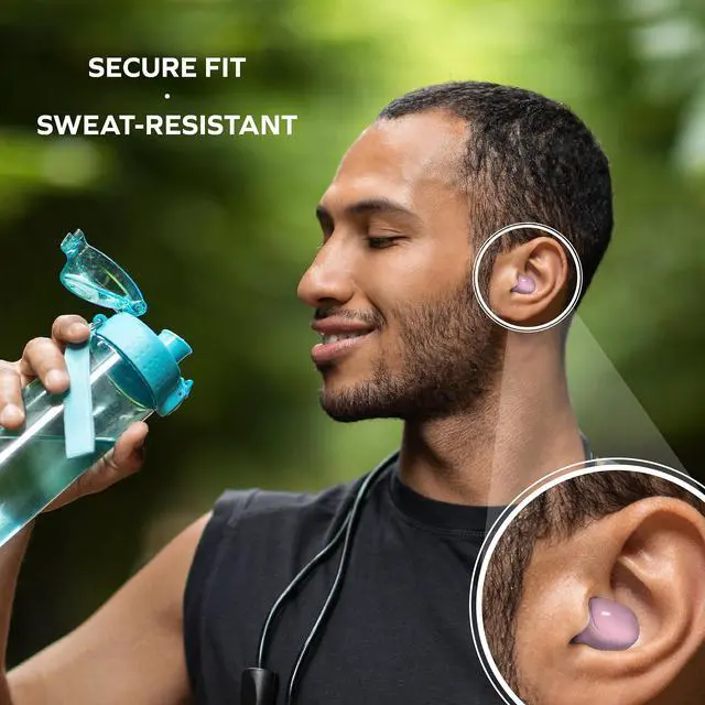 Alt view image 7 of 7 - Mini Wireless Earbuds Bluetooth 5.3 Headphones, Small in-Ear Noise Isolating Ear Buds with Mic & Charging Case, 12 Hr Playtime Lightweight Invisible Headset for iPhone & Android Pink
