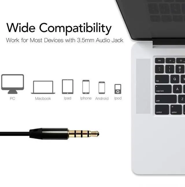 Alt view image 5 of 6 - Wired Earbuds in-Ear Stereo Earphones with Microphone 1-Button Control Ear Buds Premium Sound Noise Isolating Headphones with 3.5mm Audio Output, for iPhone, iPod, iPad, MP3, Samsung,etc