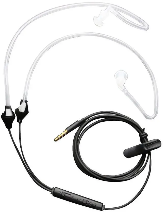 Main image of IStereo Ear Headphones,Air Tube Anti-Radiation Headsets Earphone,in Ear Stereo Noise Isolating Anti-Radiation Earbuds with Microphone for Mobile Phone Black