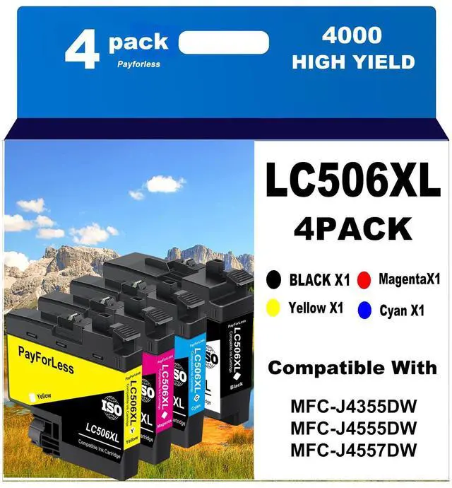Main image of LC506XL Ink Cartridges for Brother Printer Compatible for Brother LC506