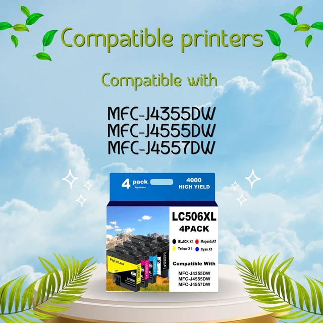 Alt view image 2 of 5 - LC506XL Ink Cartridges for Brother Printer Compatible for Brother LC506