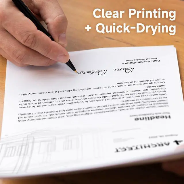 Alt view image 7 of 7 - Portable Thermal Printer Paper of 200 sheets US Letter 8.5 x 11 Inch