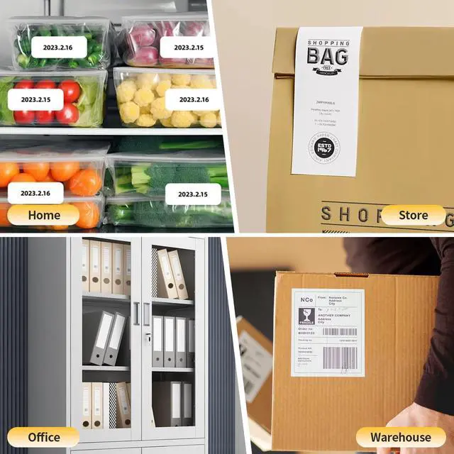 Alt view image 6 of 7 - Bluetooth Thermal Shipping Label Printer, Wireless 4x6 Label Sticker Printer for Shipping Packages for Small Business, Support iPhones, Compatible with Windows macOS Android and iOS