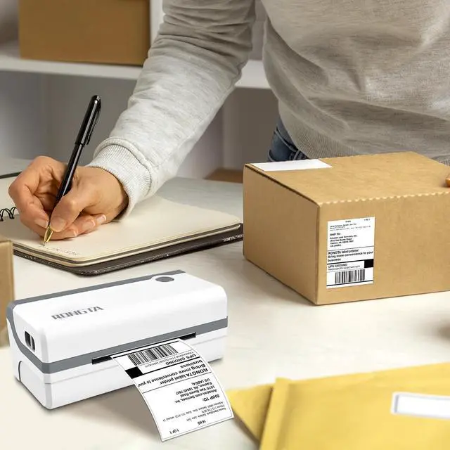 Alt view image 7 of 7 - Bluetooth Thermal Shipping Label Printer, Wireless 4x6 Label Sticker Printer for Shipping Packages for Small Business, Support iPhones, Compatible with Windows macOS Android and iOS
