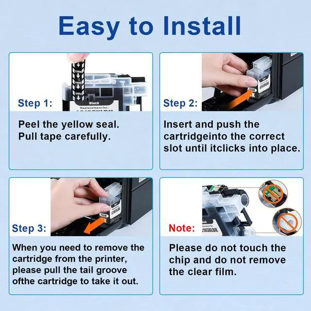 Alt view image 4 of 6 - LC103xl Ink Cartridges Combo Pack Replacement for Brother LC103 LC101 Ink