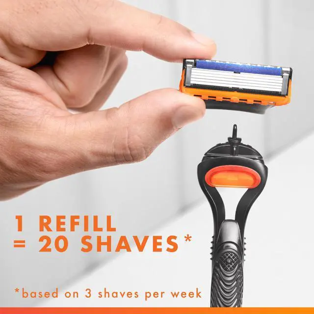 Alt view image 4 of 7 - Fusion5 5-Blade Mens Razor Blade Refills, 12 Count, with Precision Trimmer