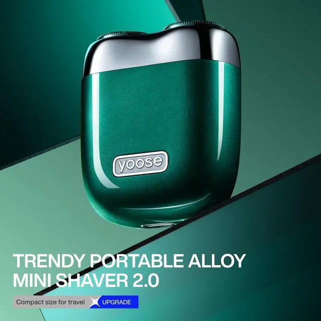 Alt view image 2 of 7 - Mini Shaver, Portable Electric Razor for Men, Green