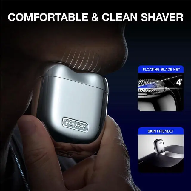 Alt view image 7 of 7 - Mini Shaver, Portable Electric Razor for Men, Green