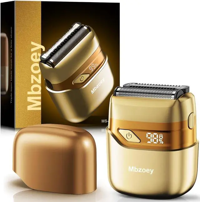 Main image of Electric Foil Shavers for Men: IPX7 Waterproof - Light Gold