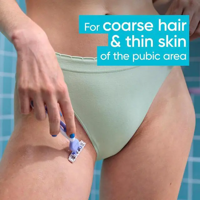 Alt view image 3 of 7 - Women's Disposable Razors for Pubic Hair and Skin, Bikini Razors for Women, 6ct