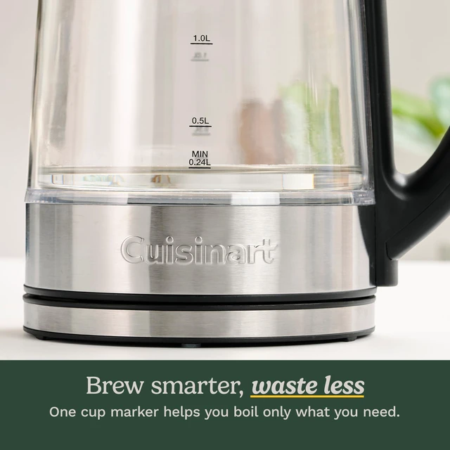 Alt view image 5 of 7 - 1.7L Glass Variable Temperature Control Electric Kettle 110°F212°F with Touchscreen Controls, Illumination, DualLayer CoolTouch Design & Nondrip Spout