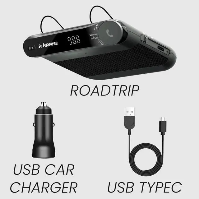 Alt view image 7 of 7 - Roadtrip - Car Bluetooth Speaker & Wireless FM Transmitter Kit