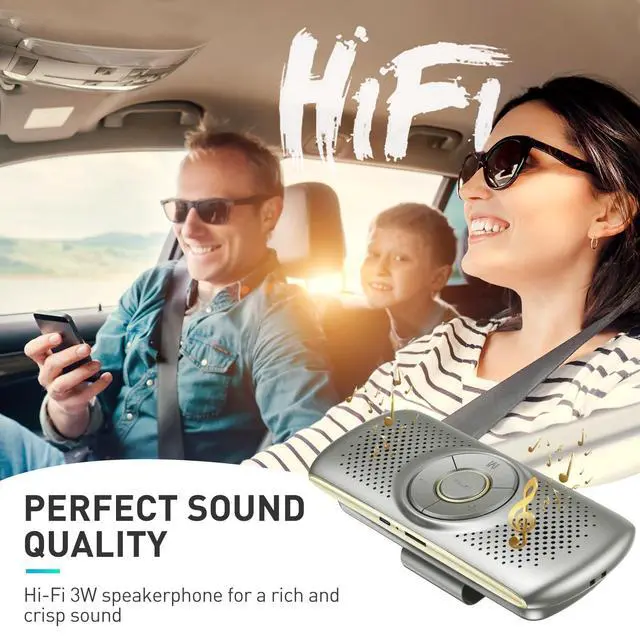 Alt view image 4 of 7 - Car Speaker with Bluetooth 5.3, Hands Free Phone Kit for Calls, GPS