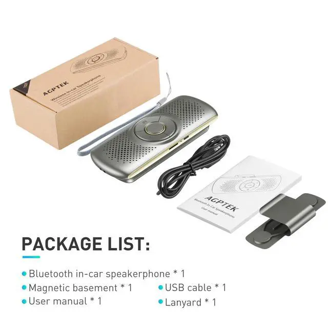 Alt view image 7 of 7 - Car Speaker with Bluetooth 5.3, Hands Free Phone Kit for Calls, GPS