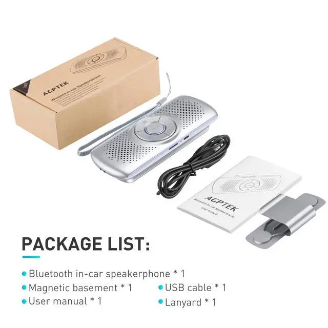 Alt view image 7 of 7 - Car Speaker with Bluetooth 5.3, Hands Free Phone Kit for Calls, GPS