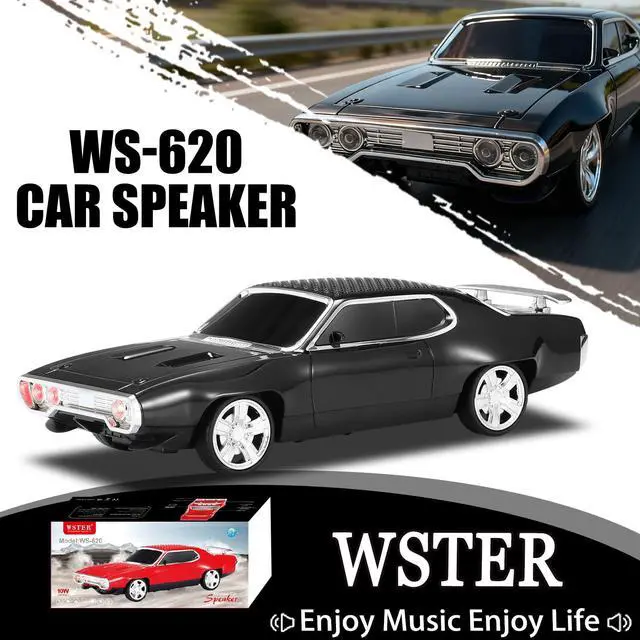 Alt view image 2 of 7 - WS-620 Classic Muscle Car Bluetooth Speaker, Black