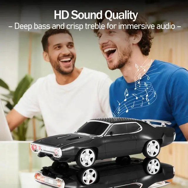 Alt view image 6 of 7 - WS-620 Classic Muscle Car Bluetooth Speaker, Black