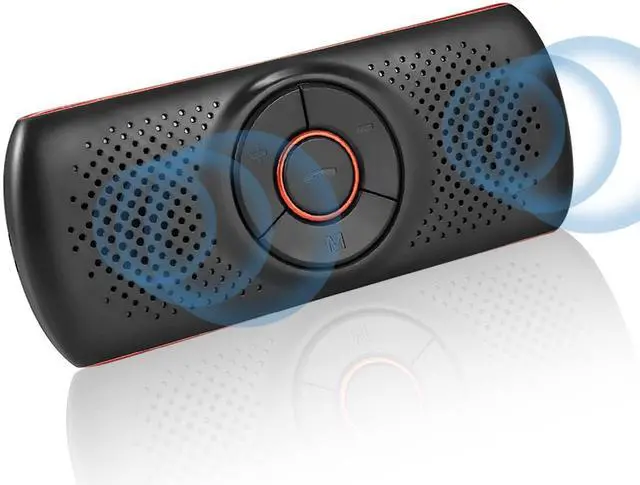 Main image of Bluetooth Car Speaker for Cellphone, Wireless Handsfree Car Kit Speakerphone with Clip for Sun Visor, Supports Siri and Voice Assistant, 20 Hours Working Time | TF Card Playing