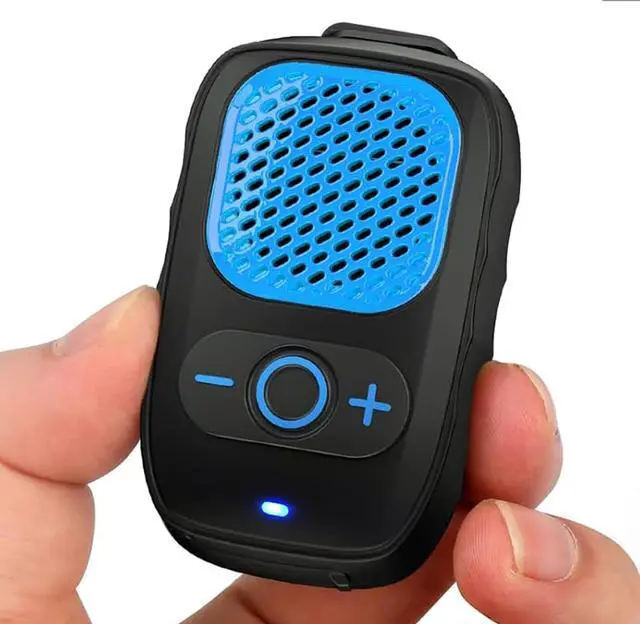 Main image of Wearable Bluetooth Speakers, Clip On Wireless Jobsite Speaker - Blue