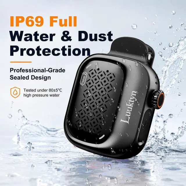 Alt view image 4 of 7 - IP69K Waterproof Portable Wireless Speaker, Mini Shower Speaker with 20H Playtime, Ultra-Light Clip On Wearable Speaker for Bathroom, Outdoor Sports (Black)
