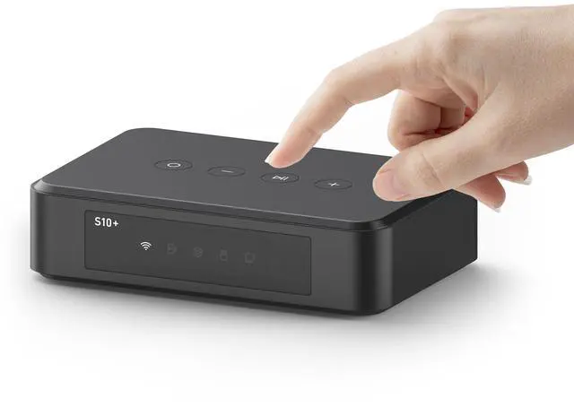 Main image of S10+ WiFi & Bluetooth Music Streamer for Home Stereo, AirPlay Receiver with Spotify Connect, Multiroom Audio System, Upgrade Old Speakers with Clearer HiFi Sound, Optical & RCA Output