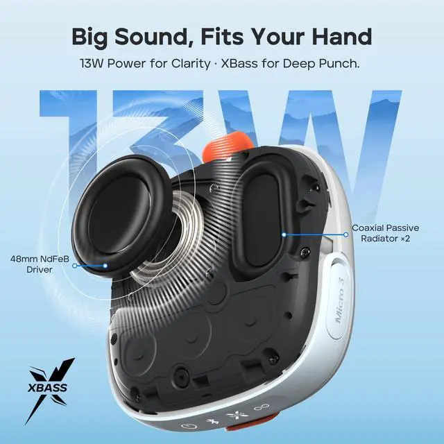 Alt view image 5 of 7 - StormBox Micro 3 Portable Bluetooth Speaker, 13W, IP68 Waterproof