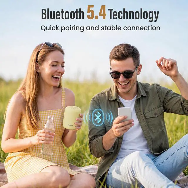 Alt view image 3 of 7 - Portable Bluetooth Speakers, 24H Playtime, TWS Pairing, Yellow