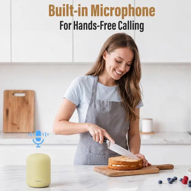 Alt view image 5 of 7 - Portable Bluetooth Speakers, 24H Playtime, TWS Pairing, Yellow