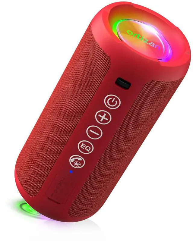 Main image of Portable Bluetooth Speaker, IPX7 Waterproof, Wireless, Bright Red