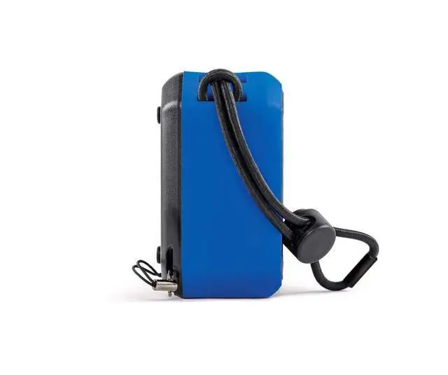 Alt view image 3 of 7 - EcoPebble Lite GDI-EXPLT502 Rugged Waterproof Floating Portable Bluetooth Wireless 5-Watt Mini Smart Speaker (Blue)