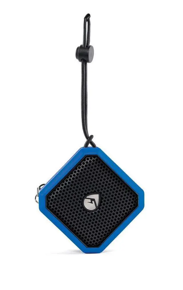 Alt view image 7 of 7 - EcoPebble Lite GDI-EXPLT502 Rugged Waterproof Floating Portable Bluetooth Wireless 5-Watt Mini Smart Speaker (Blue)