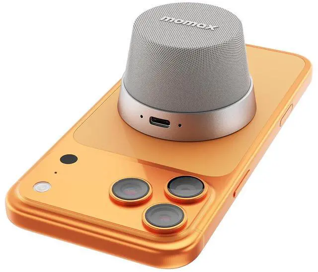 Main image of Magnetic Portable Wireless Speaker, IPX6 Waterproof Mini Shower Speaker, Enhanced Bass, 12H Playtime, TWS Stereo, USB-C Outdoor Speaker, Travel & Gift Ideas, Silver