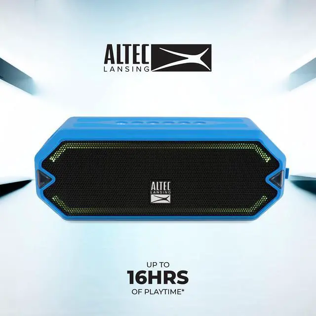 Alt view image 7 of 7 - HydraJolt Wireless Bluetooth Speaker, Waterproof Portable Speakers with Built in Phone Charger and Lights, Everything Proof Outdoor, Shockproof, Snowproof, 16 Hours Playtime