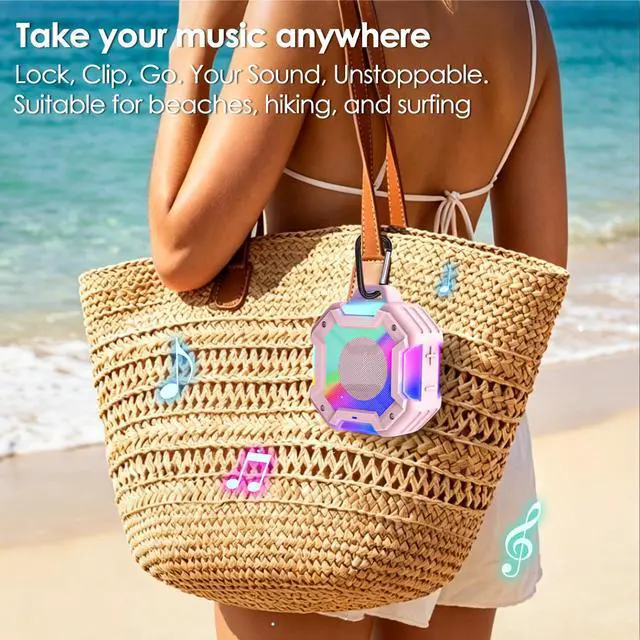 Alt view image 4 of 7 - Portable Bluetooth Speaker,Waterproof Shower Bluetooth Speaker for Outdoor